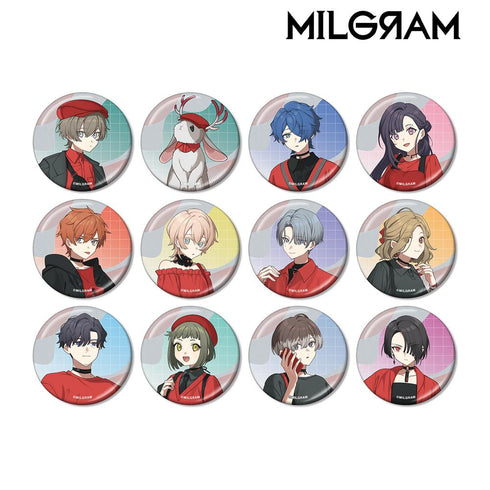 『MILGRAM -ミルグラム-』描き下ろし 5th Anniversary ver. トレーディングメタリック缶バッジ(単位/BOX)【202510再販】